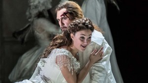 Maria (Mariangela Sicilia) & Guglielmo (Angelo Villari) embrace in Guglielmo Ratcliff at Wexford Opera Festival 2015